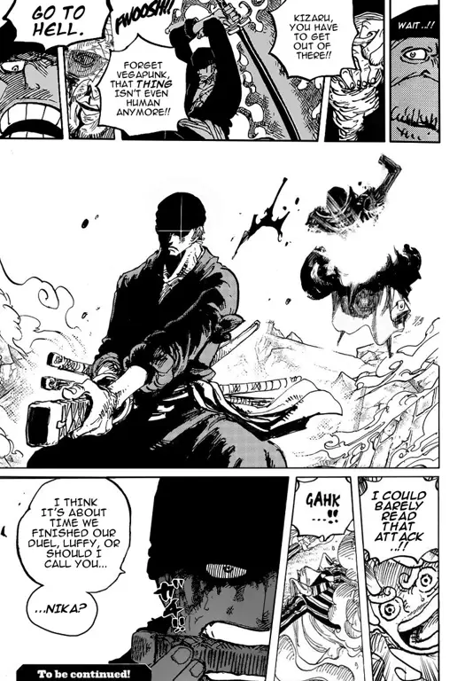 Pertempuran sengit Zoro melawan Kizaru Zoro melawan Kizaru