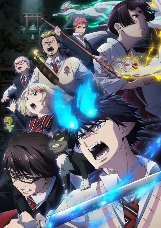 Pertempuran final dalam Blue Exorcist season 1