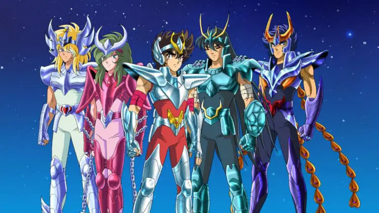 Para ksatria Saint Seiya bertempur dengan sengit