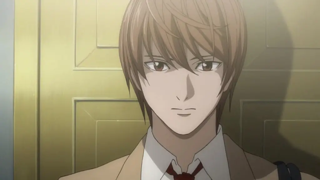 Gambar Light Yagami dan L sedang berpikir keras