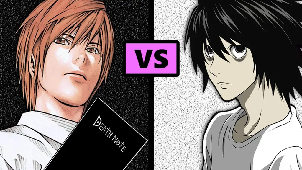 Gambar Light Yagami dan L