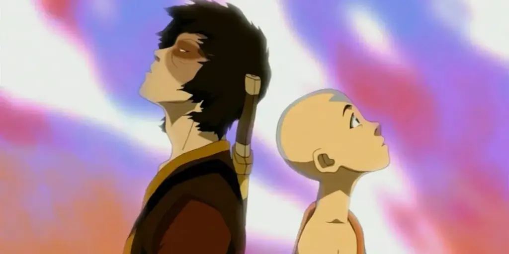 Aang dan Zuko berhadapan