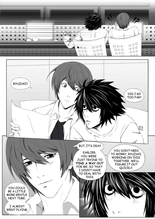 Light Yagami dan L dalam Manga Death Note