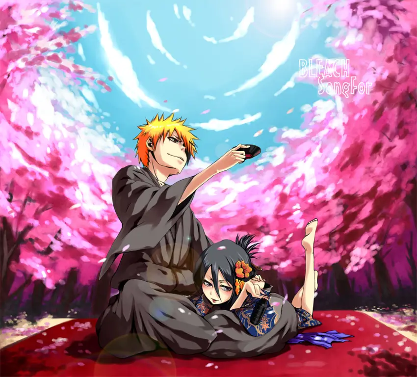 Ichigo Kurosaki dan Rukia Kuchiki dalam Bleach