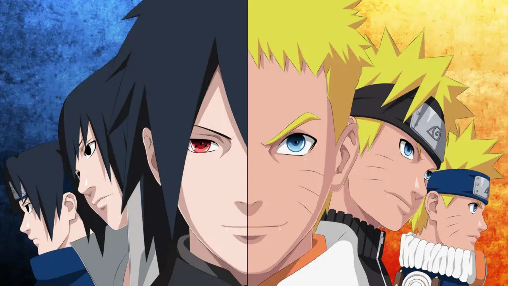 Naruto dan Sasuke bertemu kembali setelah pertarungan panjang