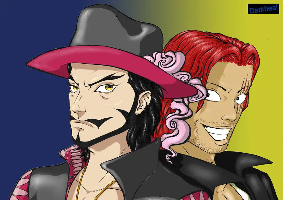 Shanks dan Mihawk berduel