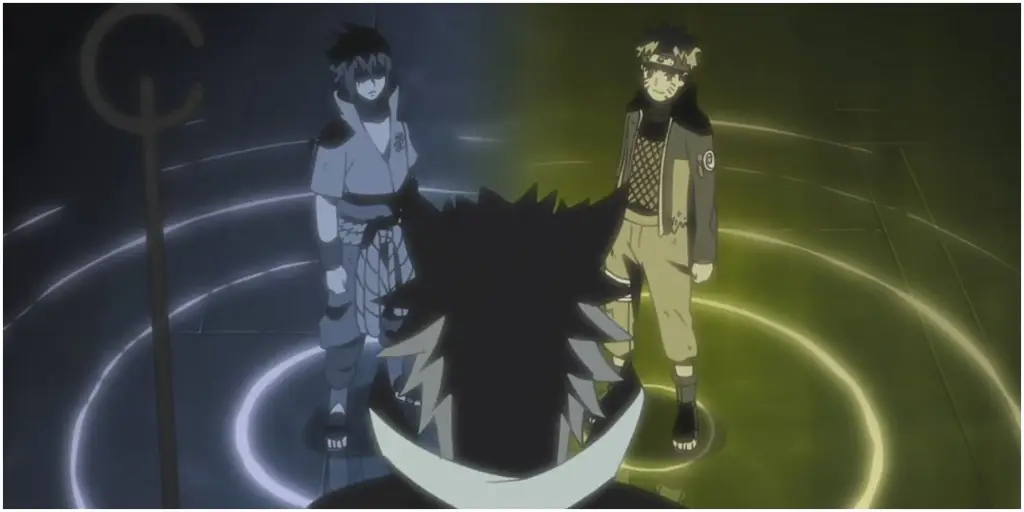 Pertemuan Naruto dan Sasuke dengan Hagoromo Naruto dan Sasuke bertemu Hagoromo Otsutsuki
