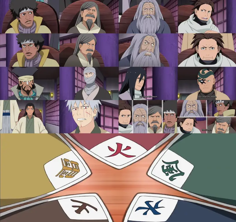 Pertemuan Naruto dengan Lima Kage