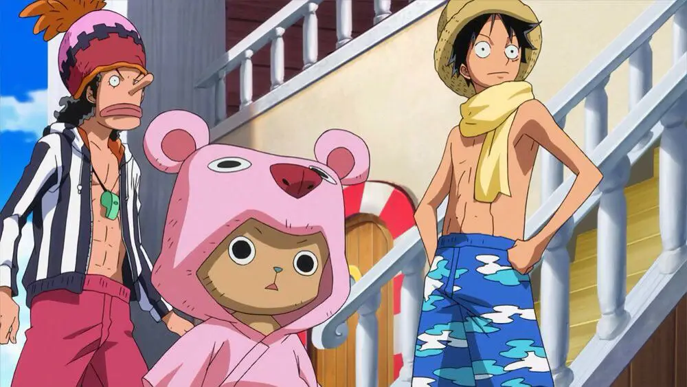 Gambar Chopper dan Luffy bertemu untuk pertama kalinya