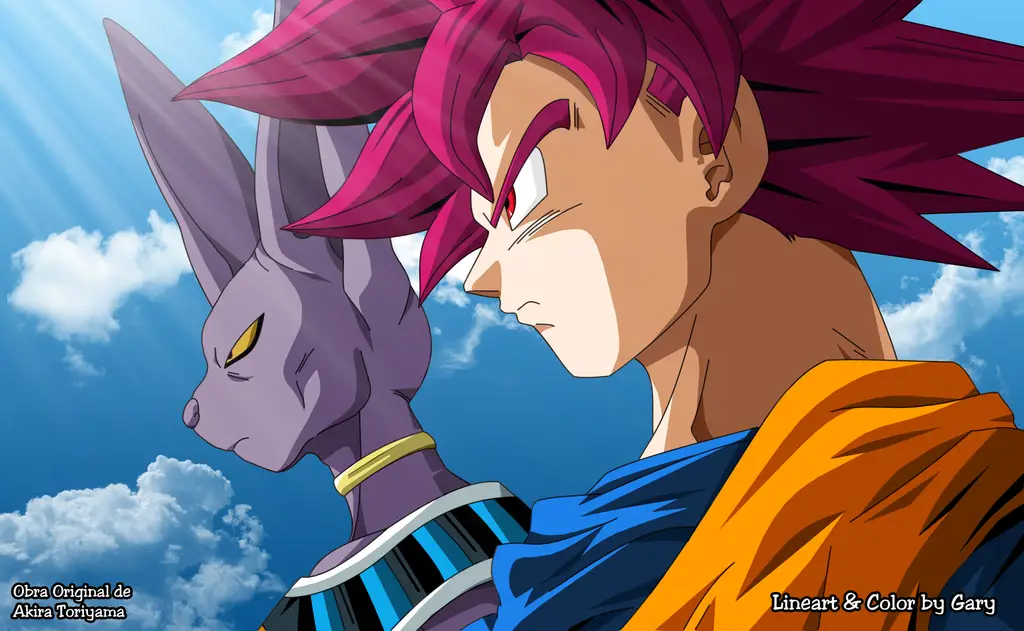 Goku dan Beerus dalam pertarungan sengit di Dragon Ball Super episode 1