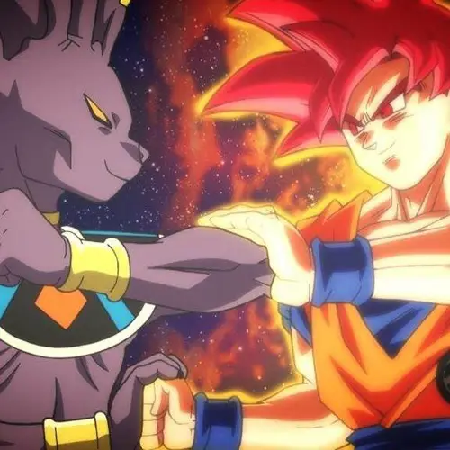 Goku dan Beerus bertemu untuk pertama kalinya