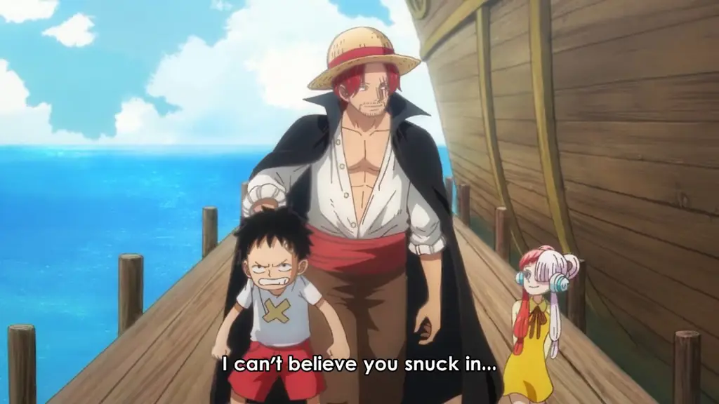 Gambar Shanks dan Luffy muda