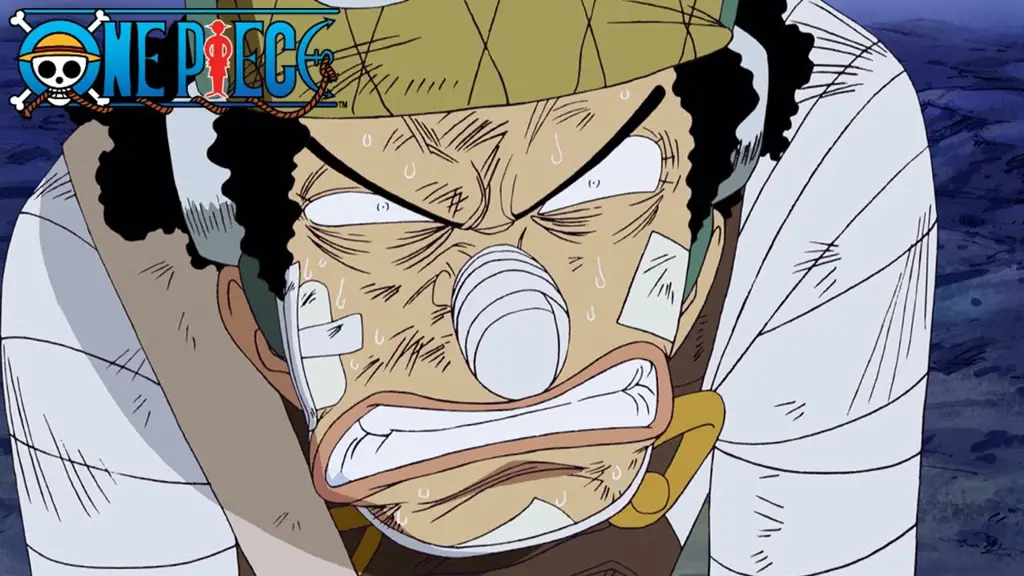 Gambar Usopp dan Luffy bertengkar di Water Seven