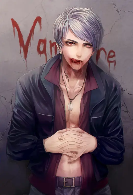 Pesona Anime Vampire Boy yang Menggemaskan Gambar anime vampire boy yang lucu dan menggemaskan