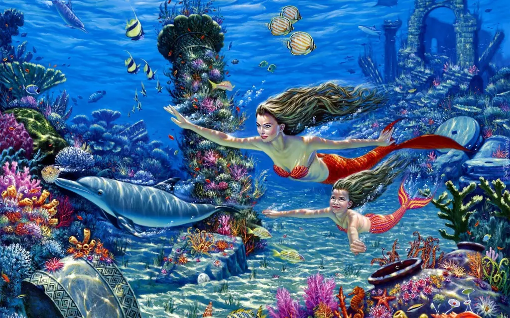 Keindahan dunia bawah laut dalam Mermaid in Love 2 Dunia