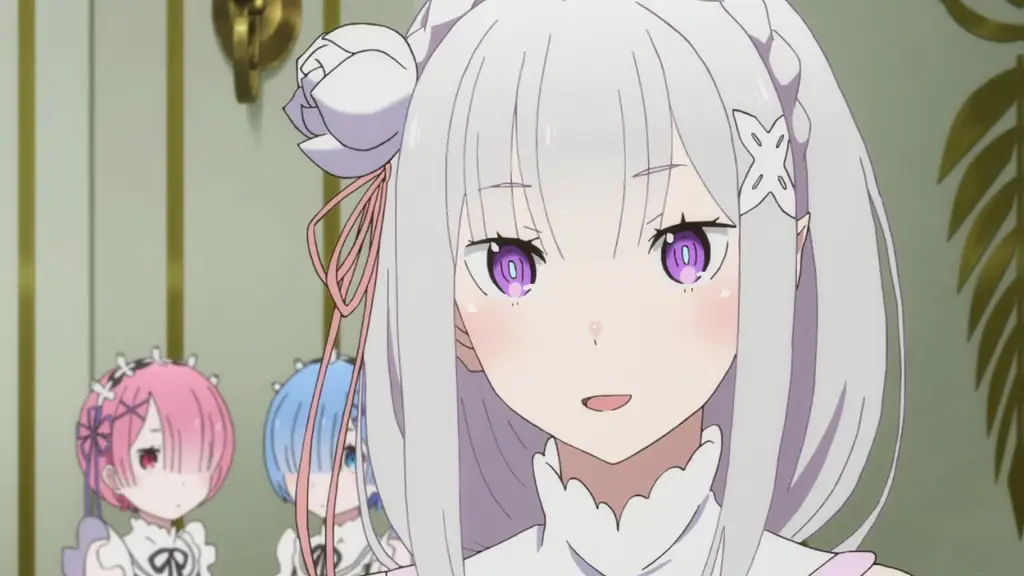 Gambar Emilia yang imut dari Re:Zero