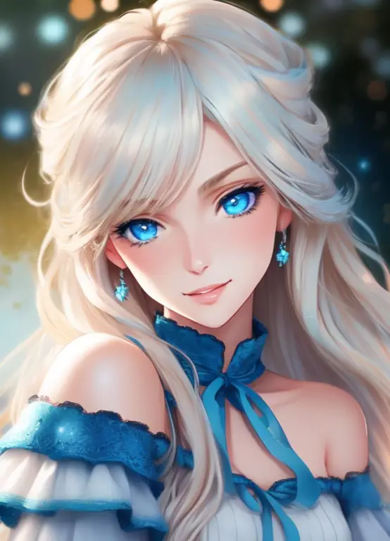 Pesona Gadis Anime Berambut Pirang dan Bermata Biru Gadis anime berambut pirang dengan mata biru
