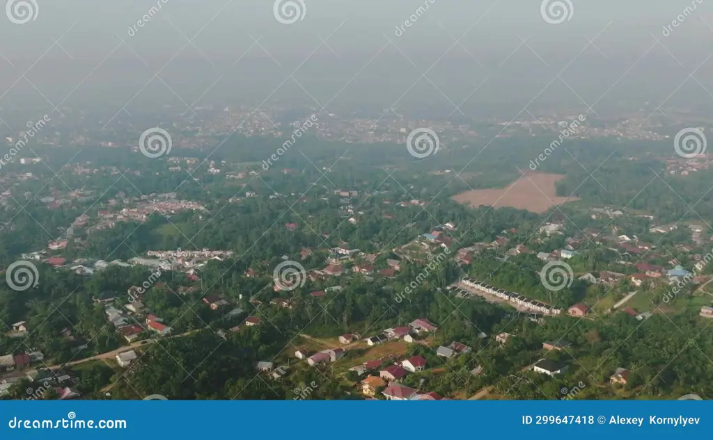 Pemandangan Kota Jambi dari udara