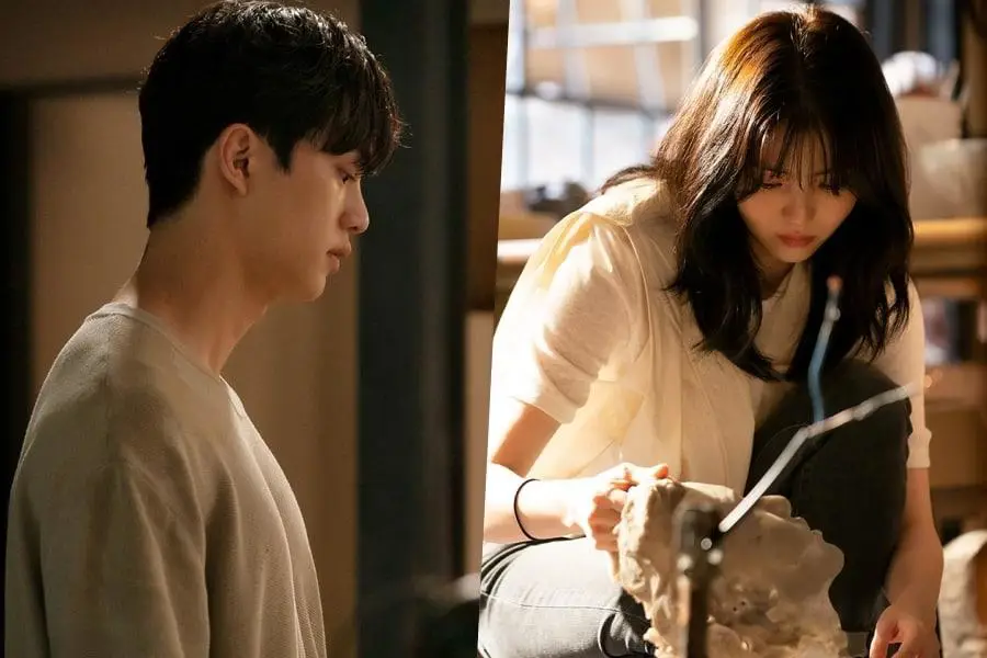 Foto Song Kang dan Han So Hee sebagai pemeran utama Nevertheless