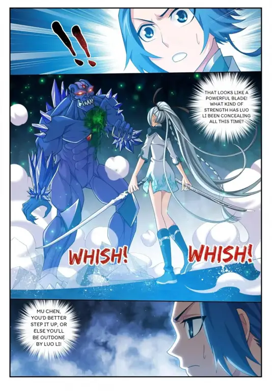 Peta dunia yang menampilkan berbagai lokasi penting dalam komik The Great Ruler Peta dunia The Great Ruler