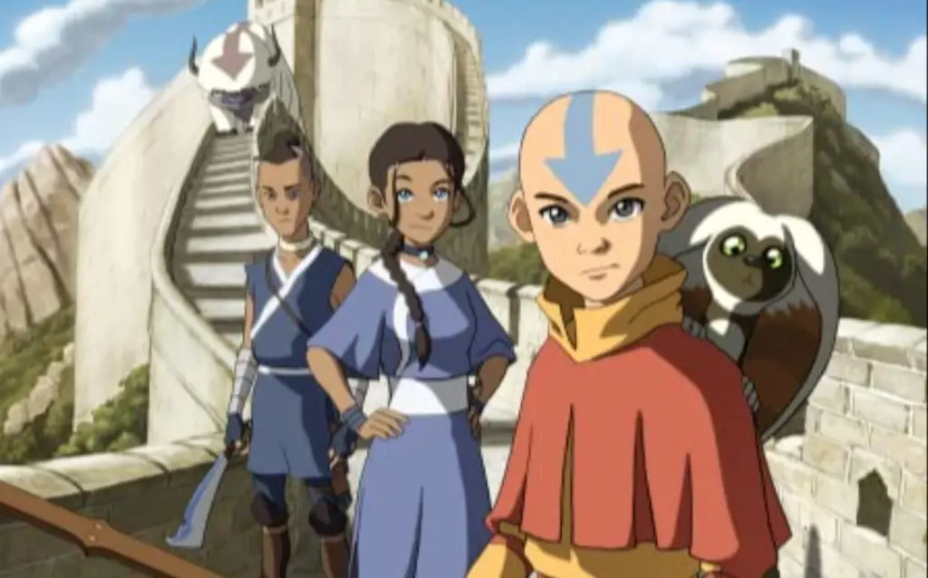 Avatar Aang dan teman-temannya sedang berpetualang