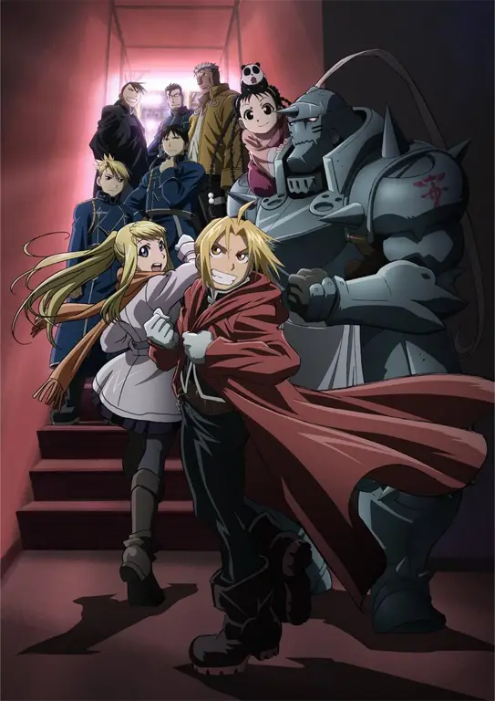 Gambar Al dan Ed dari Full Metal Alchemist Brotherhood