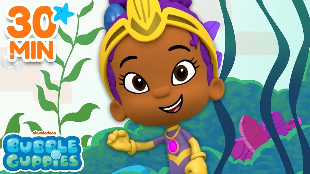 Adegan Bubble Guppies di bawah laut yang penuh warna