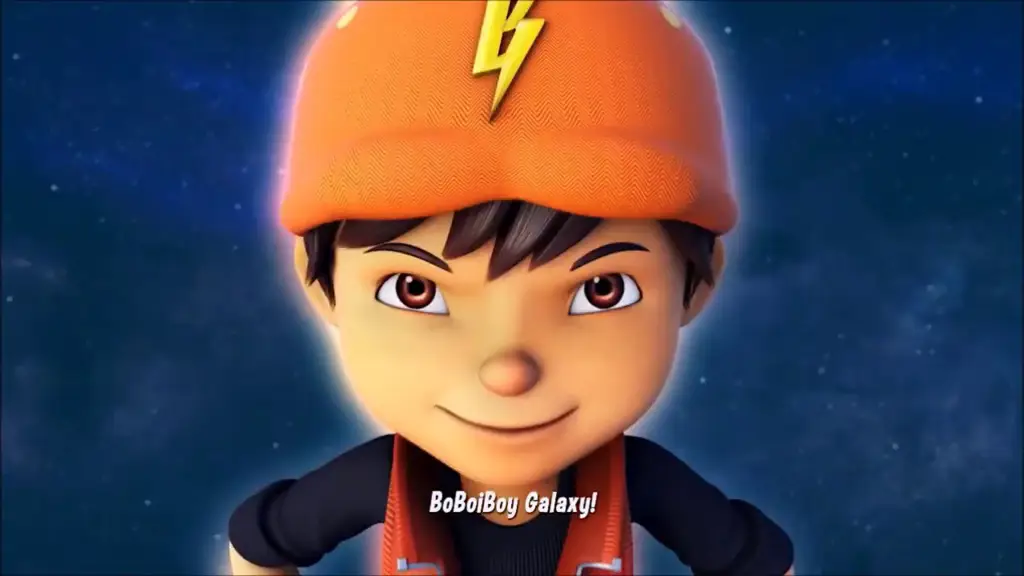 Gambar Boboiboy Galaxy dengan desain futuristik