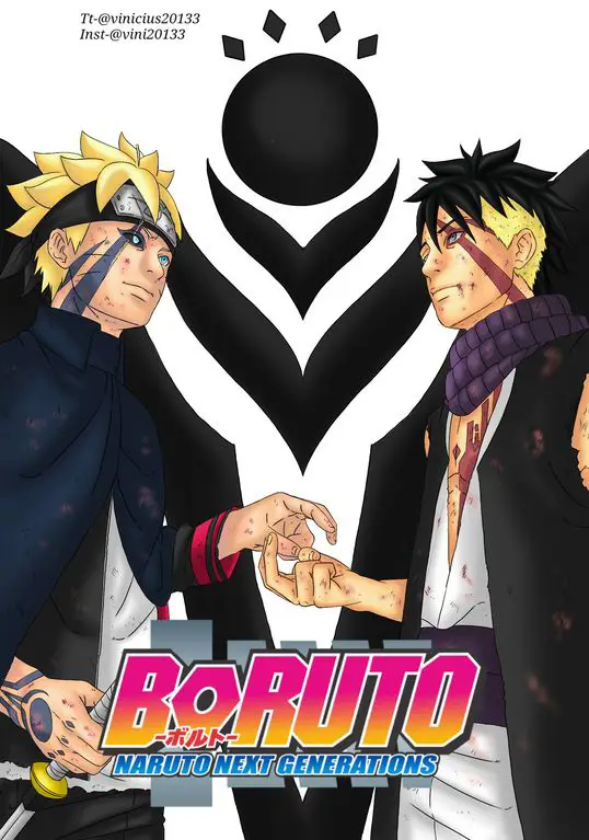 Sampul komik Boruto dengan Boruto dan kawan-kawan