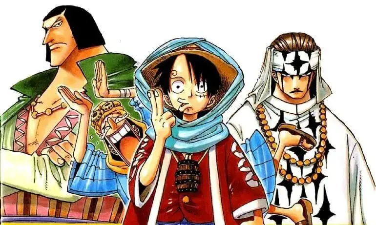 Arc Alabasta di One Piece, menampilkan pertarungan epik dan intrik politik