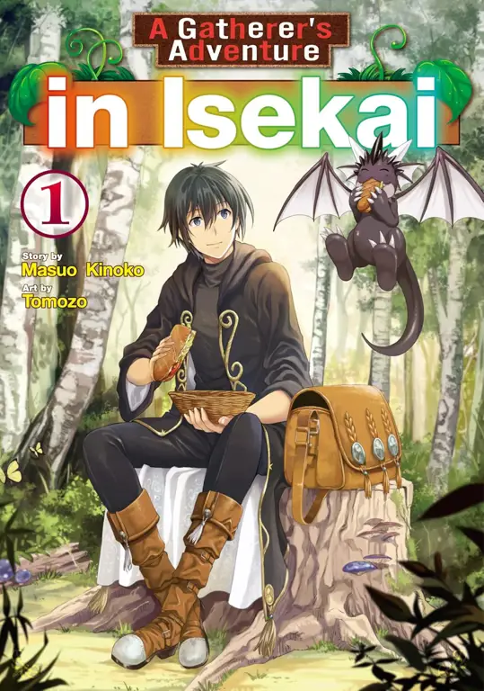 Gambar seorang pemuda di setting isekai