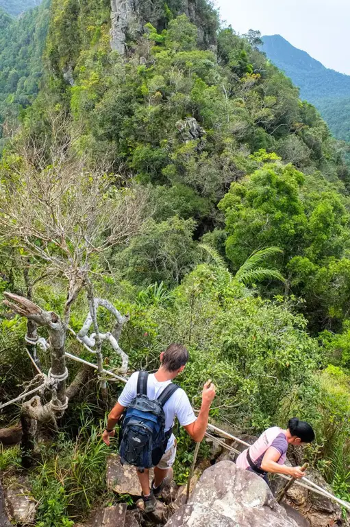 Jalur pendakian di Gunung Terang Bandar Lampung