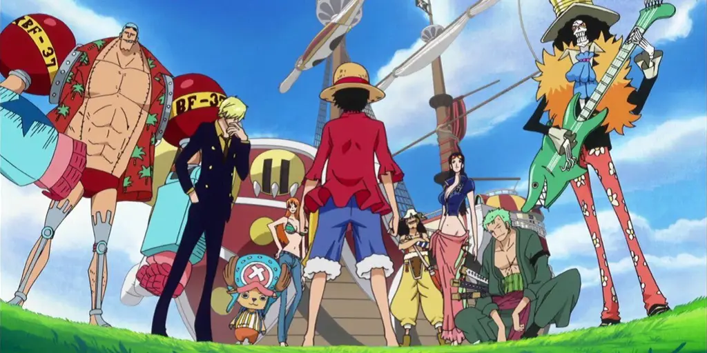 Gambar adegan pembuka One Piece