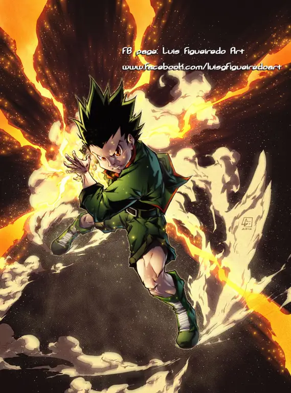 Gon Freecs, tokoh utama dalam anime Hunter x Hunter