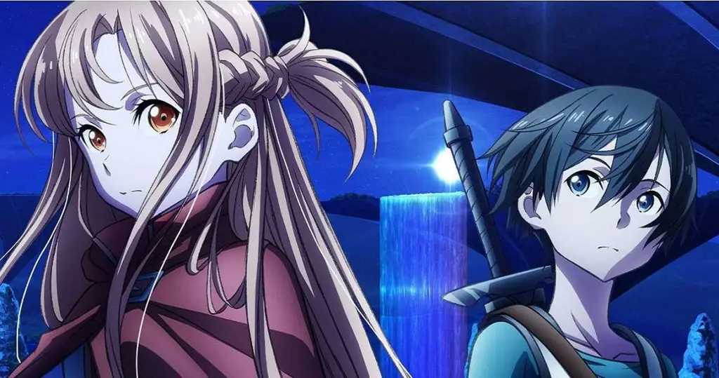 Gambar Kirito dan Asuna di Sword Art Online Progressive