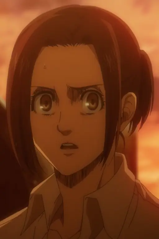 Gambar Sasha Braus dalam cerita Attack on Titan Lost Girls Part 2