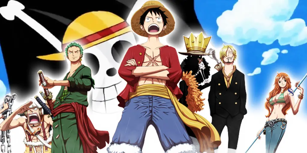 Gambar Luffy dan kru Topi Jerami