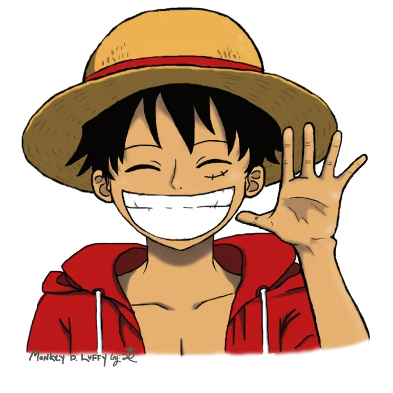 Gambar Luffy dan kru Topi Jerami