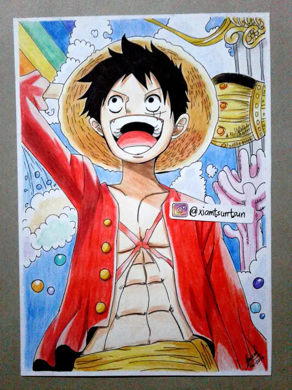 Luffy dan kru Topi Jerami di Fish-Man Island