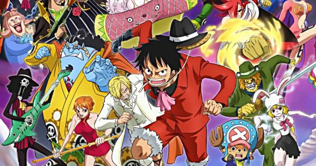 Luffy dan kru Topi Jerami di Whole Cake Island