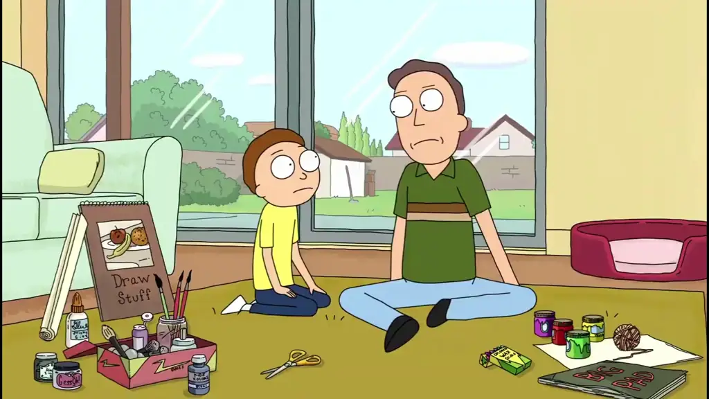 Petualangan Rick dan Morty di Episode 9 Gambar Rick dan Morty sedang berpetualang