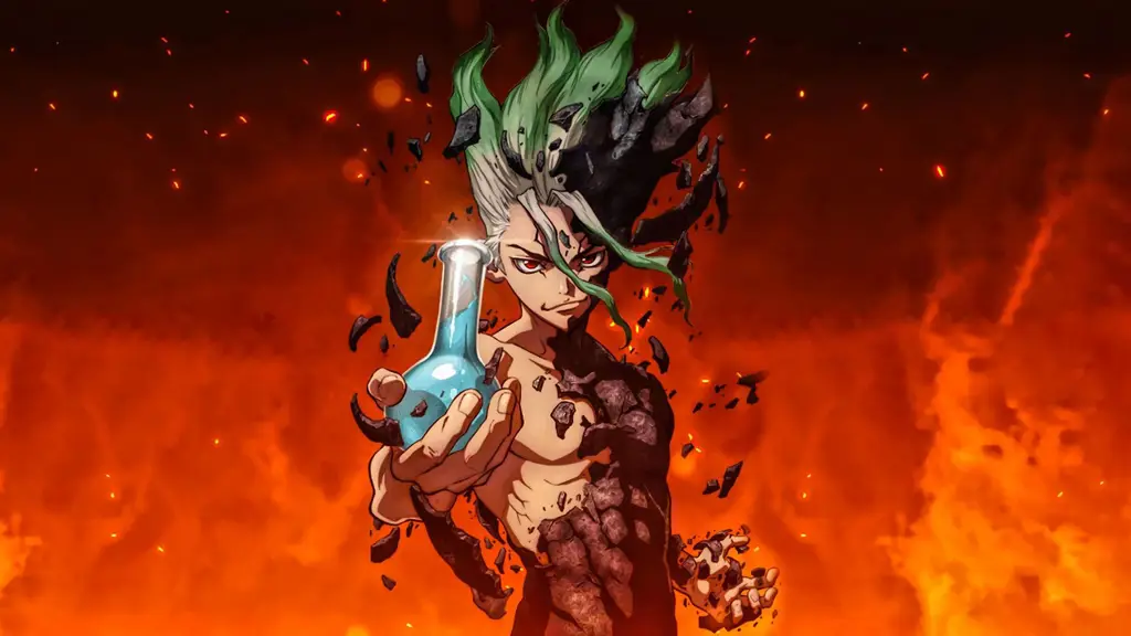 Adegan anime Dr. Stone yang seru dan menegangkan