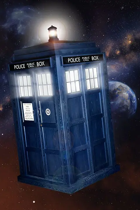 Gambar TARDIS, mesin waktu Doctor Who