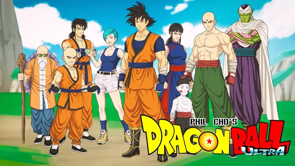 Gambar Goku dan teman-temannya dalam anime Dragon Ball