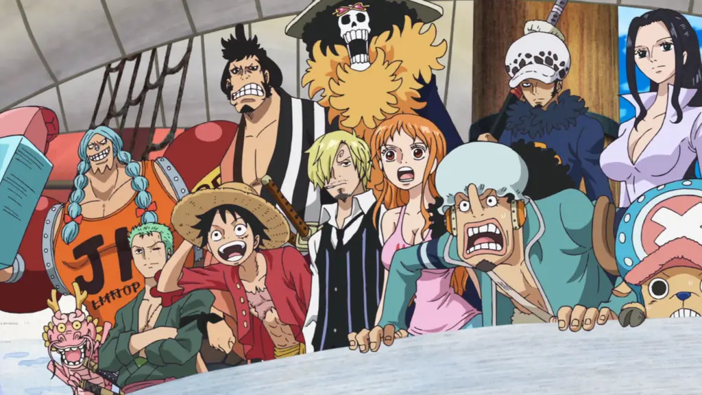 Gambar Monkey D. Luffy dan kru Topi Jerami