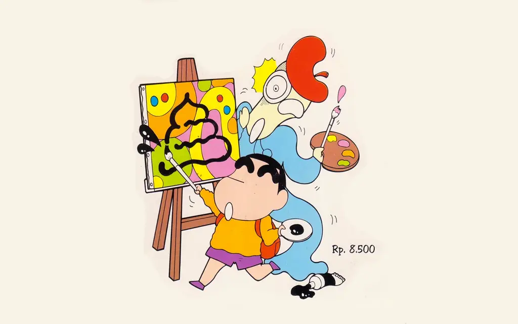 Petualangan Seru Sinchan dan Teman-Temannya Gambar Sinchan bersama teman-temannya