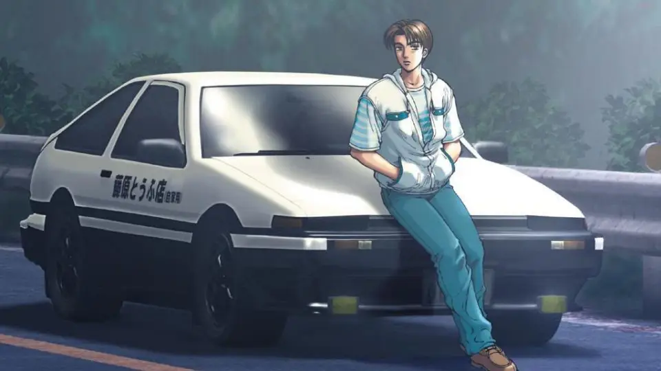 Gambar Takumi Fujiwara, karakter utama Initial D