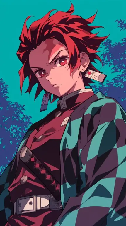 Gambar Tanjiro Kamado, tokoh utama Kimetsu no Yaiba