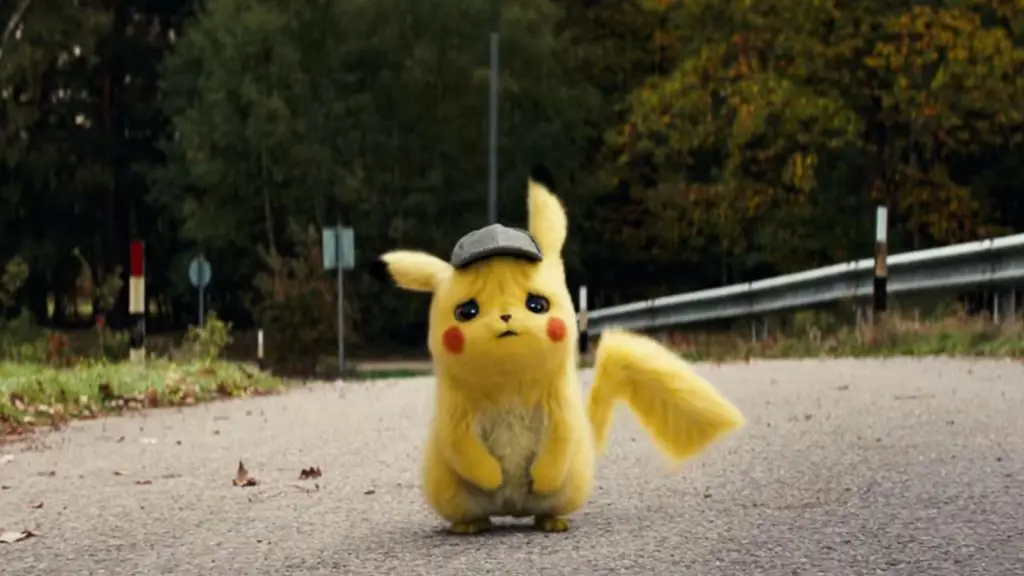 Pikachu menonton film di bioskop