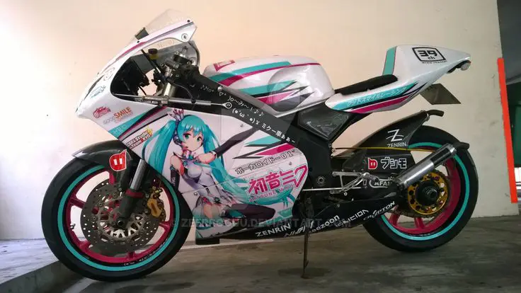 Berbagai pilihan stiker anime motor dengan desain yang unik dan menarik